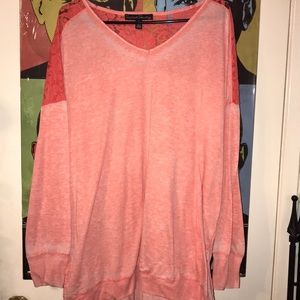 Coral Sweater Top